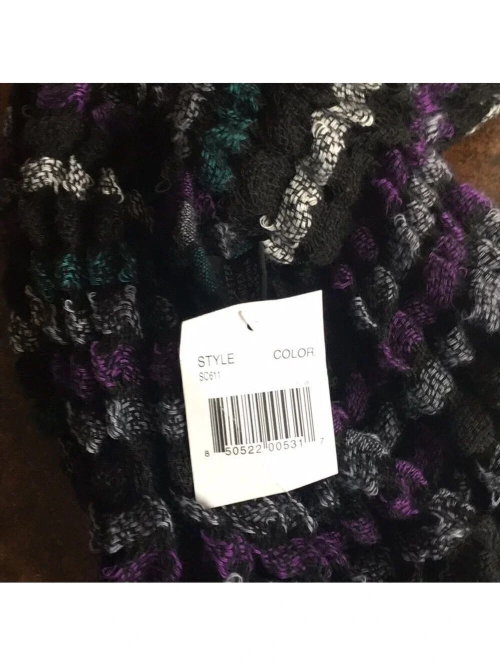 Cream infinity scarf /NWT black scarf